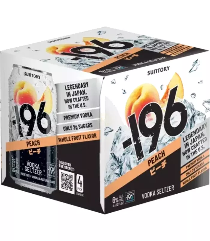suntory-196-peach-vodka-seltzer-4-pack Suntory -196 Peach Vodka Seltzer 4-Pack